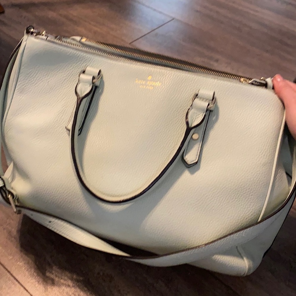 Kate Spade mint green shoulder bag with wallet